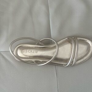 J. Crew Women's Metallic Gold Sandals